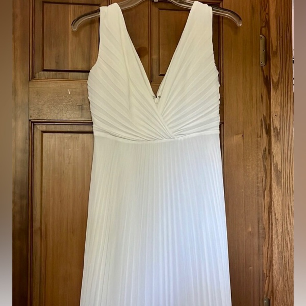 BHLDN Badgley Mischa Sloane pleated Wedding Dress - Picture 7 of 14